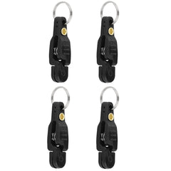 4-piece heavy tension snap release clip in black