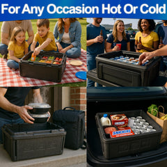 5 STAR SUPER DEALS Chill Ice cooler opened for quick access to cold drinks.
