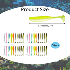 Close-up of flexible silicone material used for soft baits