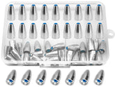 50-piece bullet fishing sinkers with built-in plastic core for Texas Rig