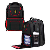 519 Fitness Meal Prep Backpack front view in black, durable daily meal transport