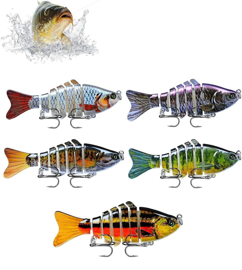 Five-piece Bionic Swimming Lure set for freshwater and saltwater fishing