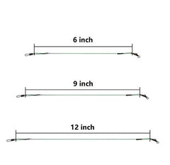 60pcs fishing wire leaders - 12 inch 14kg nylon-coated stainless steel