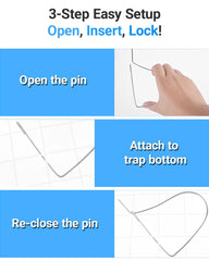 Open, fix, and close three-step installation