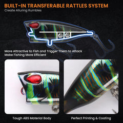 Saltwater lure designed to attract grouper with lifelike motion