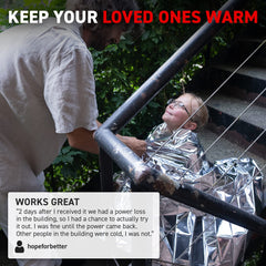 72 HRS waterproof windproof blanket reflecting light and keeping you dry
