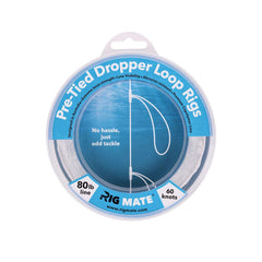 80 lb pre-tied dropper loop rigs on a spool displaying quick rig options