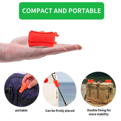 Rubber fishing pole clip gripping a fishing rod