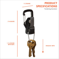 8TIMBER Terra Clip close-up reveals durable, sleek design and magnet integration