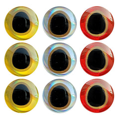 900pcs assorted 3D laser lure eyes 8mm water-drop size