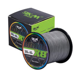 9KM DWLIFE braided line close-up highlights 8-strand strength for tough freshwater lines