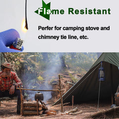 9KM DWLIFE Kevlar Cord ridge-line use emphasizes durability for camp setups