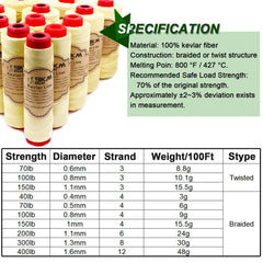 9KM DWLIFE Kevlar kite line – durable, abrasion-resistant, built to resist wear from rough terrain