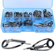 9KM DWLIFE Fishing Rod Tip Guide Repair Kit contents in display