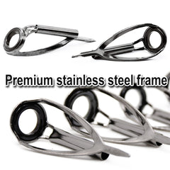 Close-up of wear-resistant ceramic ring for line protection