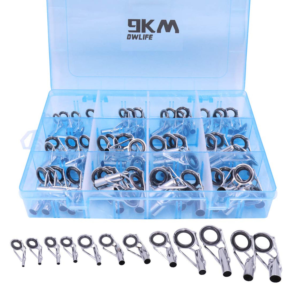 9KM DWLIFE tip repair kit contents displayed for on-site rod tip replacements