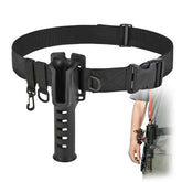 CODEK adjustable fishing rod holder front view in Black/Khaki/Green