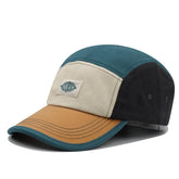 Clakllie DSBH06 Beige 5-Panel Baseball Cap front view