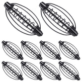 PercyEffie 10 Pcs Carp Bait Holders in black iron, 25g each