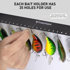 THKFISH lure display backplate in matte black ready for wall mounting