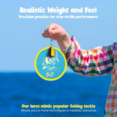 Carrying case and packaging for TruCast Fishing Game
