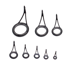 YGDH001 8pcs fishing rod guides set laid out