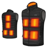 A ALFRESCOOL heated vest front view showing full-body warmth for cold commutes