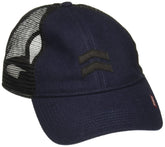 A. Kurtz Charlie Trucker hat front view with contrast logo and bold styling