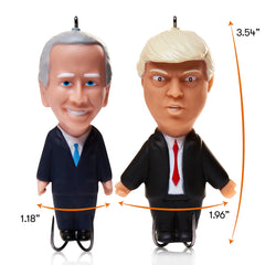 Trump and Biden topwater lures displayed side by side