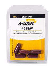 A-Zoom 40 S & W Snap Cap 5PK red