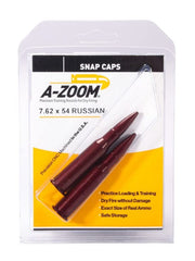 A-Zoom 7.62x54R red snap caps 2-pack - side view close-up