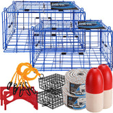 A1FISHER 2-pack Pacific folding crab trap with 24x24x12 dimensions