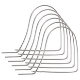A1FISHER 6-piece stainless steel bait pins in silver, 4.5 inches