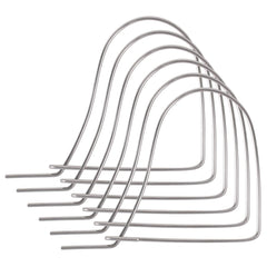 A1FISHER 6-piece stainless steel bait pins in silver, 4.5 inches