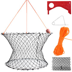 A1FISHER double-ring crab trap top ring 24in for easy deployment and visibility.