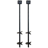 A.A 3/4in-30in double-disk anchor front view for stable RV setups.