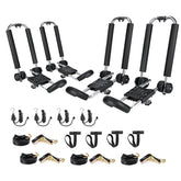 AA-Racks kayak roof rack folding for two kayaks on SUV for compact storage.