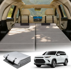 AAGJJ Grand Highlander trunk bed setup demonstrates easy car camping sleep space.