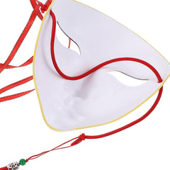 Abaodam Full Face Masquerade Mask back view, secure fit for dancing and photos.