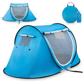 Abco Tech Pop Up Tent front view in sky blue for quick beach setup