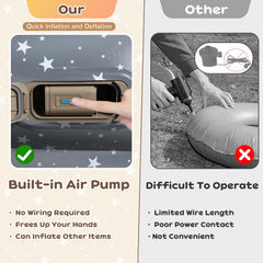 Abdtech ergonomic-support toddler inflatable bed for comfortable rest.