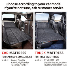 ABE double-sided car mattress with PU leather side.