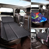 ABE non-inflatable car mattress on back seat for quick comfort.