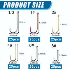 Long shank and light wire Aberdeen hooks for natural bait presentation