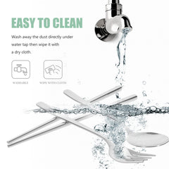 ABOOFAN stainless steel fork highlights durability and easy handling.