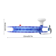 ABS Fishing Line Spooler blue - side view