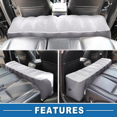 A ABSOPRO car mattress air-bed-gap shows roomy flat surface for rest.