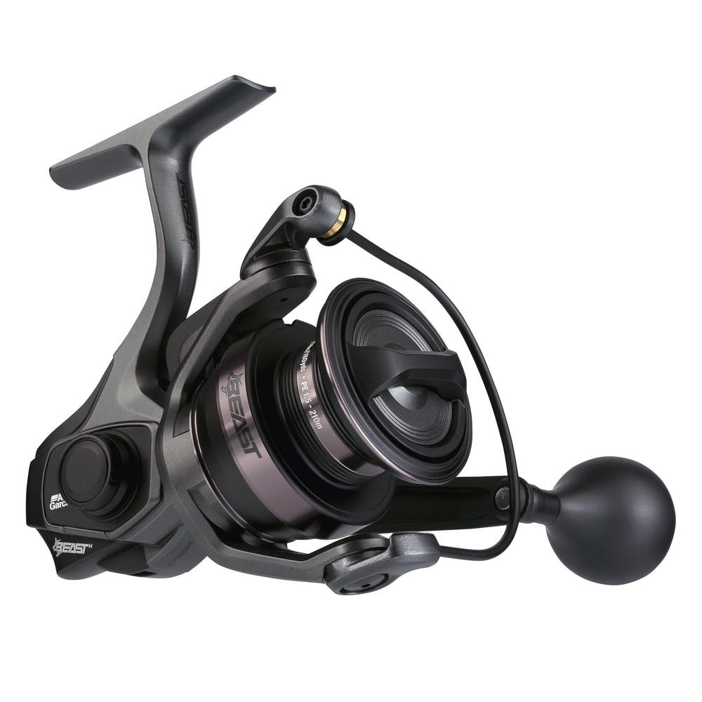 ABU GARCIA Beast size 3000 spinning reel side view for big-game handling