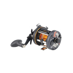 Abu Garcia Catfish Pro 6500 front view, rugged aluminum build for durability