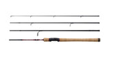 Abu Garcia Diplomat V2 travel rod in compact four-piece design for easy transport.